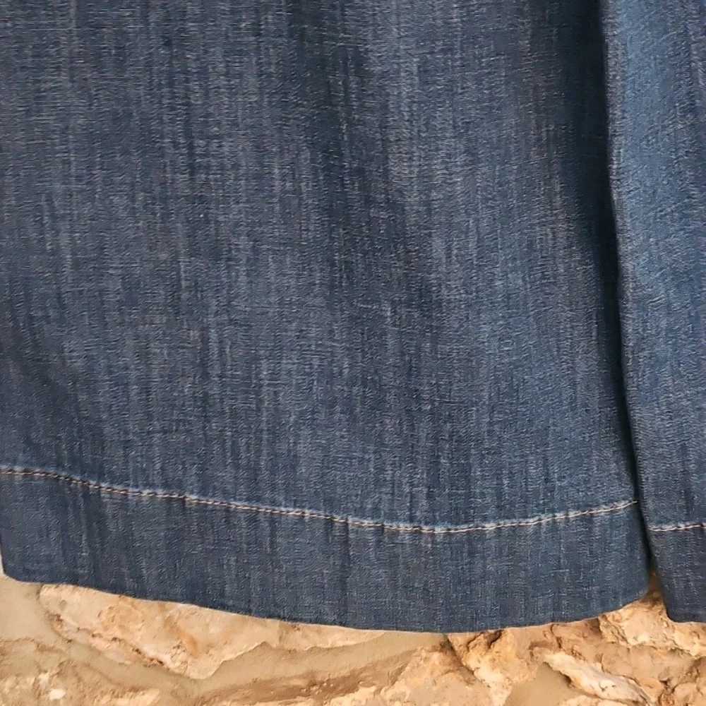 Chico's Dark Blue Wide Leg Jeans - Picture 4 of 6